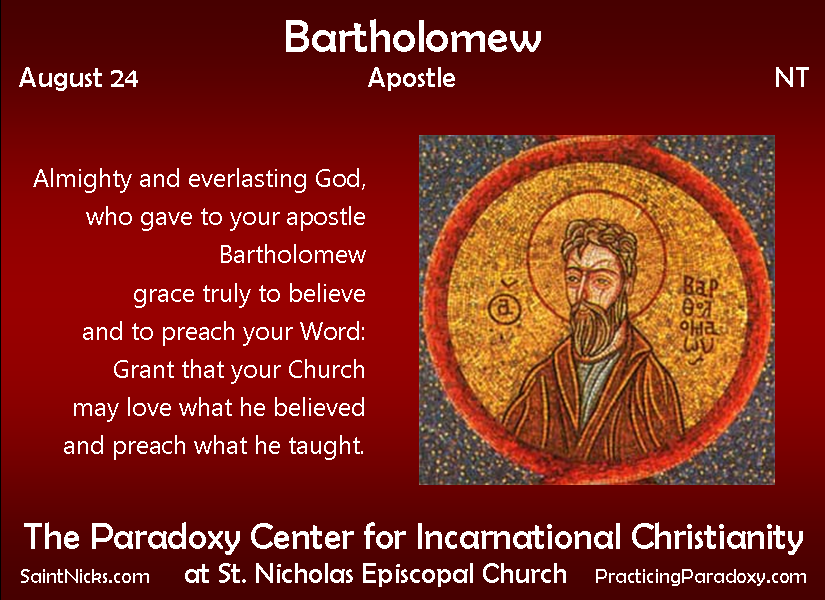 Aug 24 - Saint Bartholomew